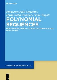 Book Cover for Polynomial Sequences by Francesco Aldo Costabile, Maria Italia Gualtieri, Anna Napoli
