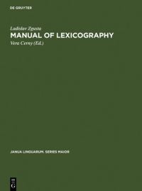 Book Cover for Manual of Lexicography by Ladislav Zgusta