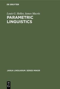 Book Cover for Parametric Linguistics by Louis G Heller, James Macris