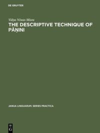 Book Cover for The Descriptive Technique of Pa?ini by Vidya Niwas Misra