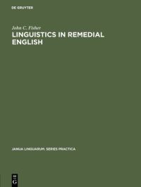 Book Cover for Linguistics in Remedial English by John C Fisher
