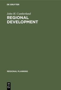 Book Cover for Regional Development by John H Cumberland