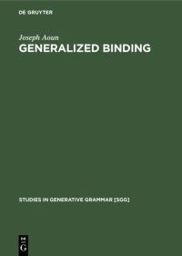 Book Cover for Generalized Binding by Joseph Aoun