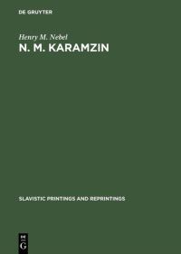 Book Cover for N. M. Karamzin by Henry M Nebel