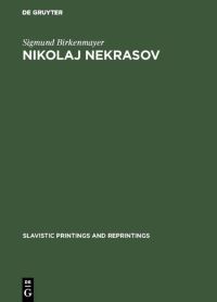 Book Cover for Nikolaj Nekrasov by Sigmund Birkenmayer