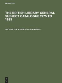 Book Cover for Fiction in French - Fiction in Soviet by British Library