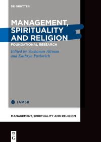 Book Cover for Management Spirituality and Religion by Yochanan Altman, Kathryn Pavlovich