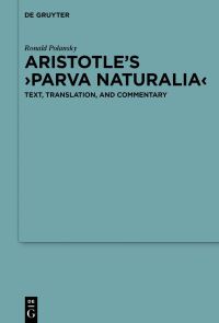 Book Cover for Aristotle's Parva Naturalia by Aristotle