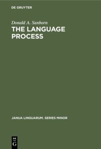 Book Cover for The Language Process by Donald A Sanborn