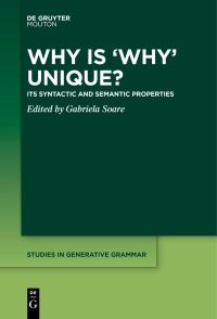 Book Cover for Why Is 'Why' Unique? by Gabriela Soare