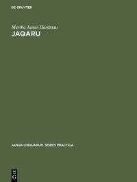 Book Cover for Jaqaru by Martha James Hardman