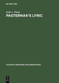 Book Cover for Pasternak's Lyric by Dale L Plank