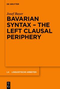 Book Cover for Bavarian Syntax by Josef Bayer