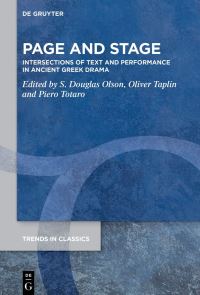 Book Cover for Page and Stage by S Douglas Olson, Oliver Taplin, Piero Totaro
