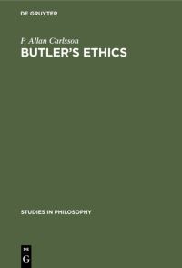 Book Cover for Butler's Ethics by P Allan Carlsson