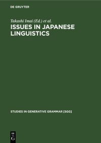 Book Cover for Issues in Japanese Linguistics by Takashi Imai, Mamoru Saito