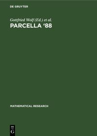 Book Cover for Parcella '88 by Gottfried Wolf, Tamas Legendi, Udo Schendel