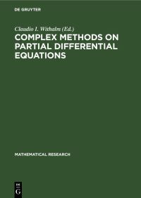Book Cover for Complex Methods on Partial Differential Equations by Claudio I Withalm
