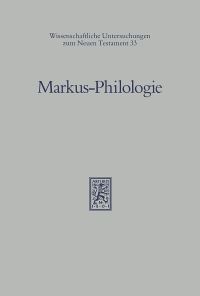 Book Cover for Markus-Philologie by Holz, Schlaf