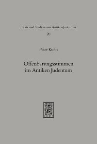 Book Cover for Offenbarungsstimmen Im Antiken Judentum by David J Halperin