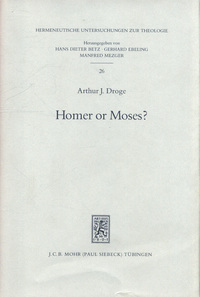 Book Cover for Homer or Moses? by Arthur J Droge