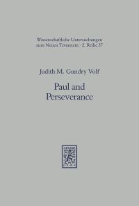 Book Cover for Paul and Perseverance by Judith M Gundry Volf
