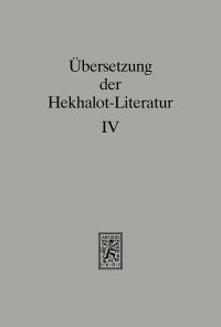 Book Cover for Ubersetzung Der Hekhalot-Literatur by Peter Schafer