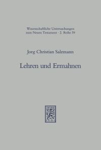 Book Cover for Lehren Und Ermahnen by Jorg Ch Salzmann