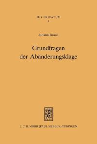 Book Cover for Grundfragen Der Abanderungsklage by SIEBERT