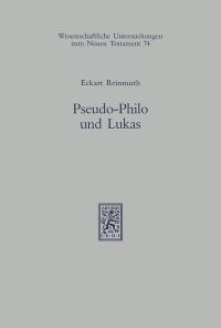 Book Cover for Pseudo-Philo Und Lukas by James Carleton Paget