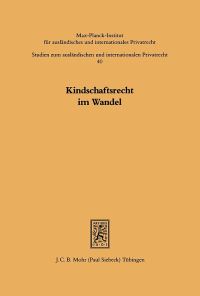 Book Cover for Kindschaftsrecht Im Wandel by SIEBERT