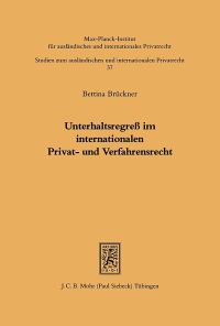 Book Cover for Unterhaltsregress Im Internationalen Privat- Und Verfahrensrecht by Bettina Bruckner