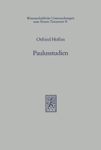 Book Cover for Paulusstudien by Edward P Meadors