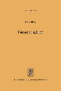 Book Cover for Finanzausgleich by Ulrich Hade