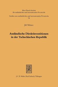 Book Cover for Auslandische Direktinvestitionen in Der Tschechischen Republik by Holz, Schlaf