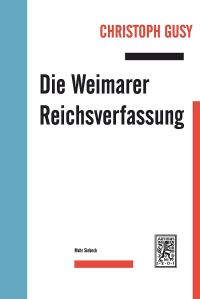 Book Cover for Die Weimarer Reichsverfassung by Peter Balla