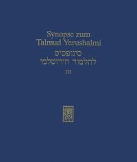 Book Cover for Synopse Zum Talmud Yerushalmi by Peter Schafer, Gottfried Reeg, Kerstin Ipta, HansJurgen Becker