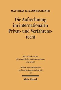 Book Cover for Die Aufrechnung Im Internationalen Privat- Und Verfahrensrecht by Matthias N Kannengiesser