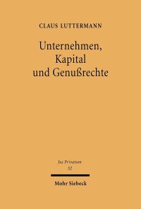 Book Cover for Unternehmen, Kapital Und Genussrechte by Elga Bartsch