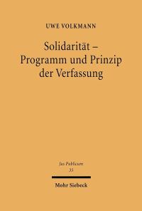Book Cover for Solidaritat - Programm Und Prinzip Der Verfassung by Elga Bartsch