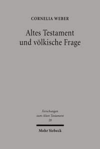 Book Cover for Altes Testament Und Volkische Frage by Cornelia Weber