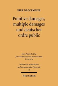 Book Cover for Punitive Damages, Multiple Damages Und Deutscher Ordre Public by Francisco JB Sampaoi, Renan Uflacker, Francisco JB Sampaio