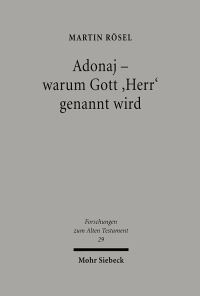 Book Cover for Adonaj - Warum Gott 