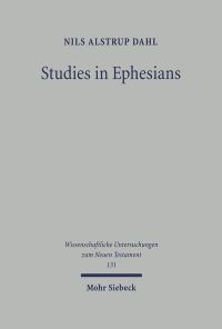 Book Cover for Studies in Ephesians by Nils A Dahl