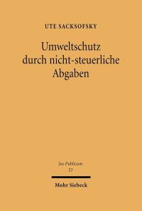 Book Cover for Umweltschutz Durch Nicht-Steuerliche Abgaben by Se an Freyne