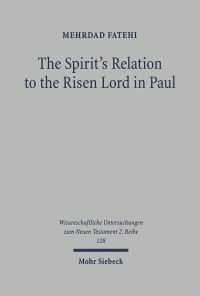 Book Cover for The Spirit's Relation to the Risen Lord in Paul by Mehrdad Fatehi