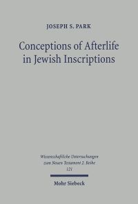 Book Cover for Conceptions of Afterlife in Jewish Inscriptions by Joseph S Park