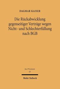 Book Cover for Die Ruckabwicklung Gegenseitiger Vertrage Wegen Nicht- Und Schlechterfullung Nach BGB by Joseph S Park