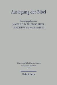 Book Cover for Auslegung Der Bibel in Orthodoxer Und Westlicher Perspektive by U Luz, H Klein, James D G Dunn