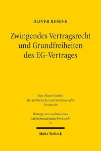 Book Cover for Zwingendes Vertragsrecht Und Grundfreiheiten Des EG-Vertrages by Oliver Remien